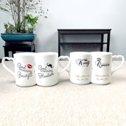 2024 Special Couple Gifts, Creative Couple Cup,Patron Reusable Cups,Mini Coffee Cup,Kissing cup,2 Pieces/Set Couple Coffee Cup, Special Gift for Lover, Wedding, Wedding Anniversary, Birthday, Mother's Day, Women's Day Drink Cup Romantic Ceramic Cup