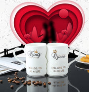 2024 Special Couple Gifts, Creative Couple Cup,Patron Reusable Cups,Mini Coffee Cup,Kissing cup,2 Pieces/Set Couple Coffee Cup, Special Gift for Lover, Wedding, Wedding Anniversary, Birthday, Mother's Day, Women's Day Drink Cup Romantic Ceramic Cup