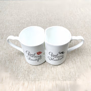 2024 Special Couple Gifts, Creative Couple Cup,Patron Reusable Cups,Mini Coffee Cup,Kissing cup,2 Pieces/Set Couple Coffee Cup, Special Gift for Lover, Wedding, Wedding Anniversary, Birthday, Mother's Day, Women's Day Drink Cup Romantic Ceramic Cup