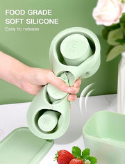 Ice Cube Tray for Tumbler, 3 Pcs Silicone Hollow Cylinder Ice Mold with Lid and Bin for Freezer, Ice Drink, Juice, Whiskey, Cocktail, 20Oz, 30Oz, 40Oz